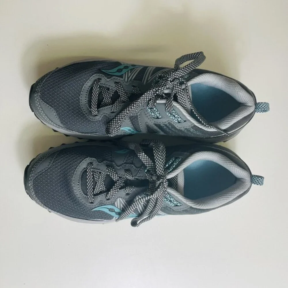Saucony Excursion S10584-3 Aqua Grey Trail Shoes Sneakers Versafoam‎ Womens 9.5